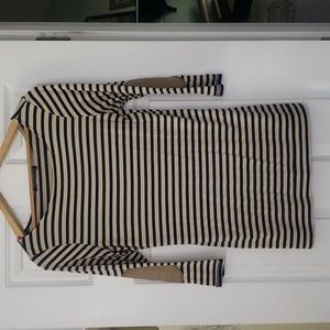 Happening in the present Womens top stripes